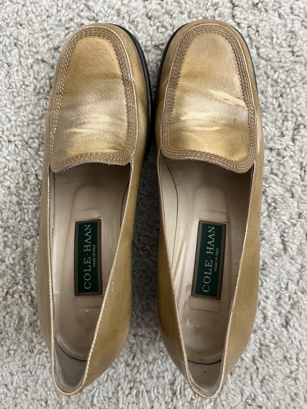Cole Haan Tan Leather Loafers